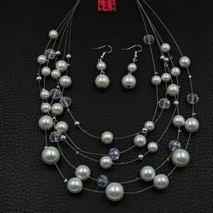 Betsey Johnson Faux Pearl Choker Necklace